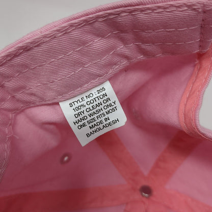 Get Right LLC Slideback Hat Pink One Size Adjustable Vented Holes 6 Panel Cotton
