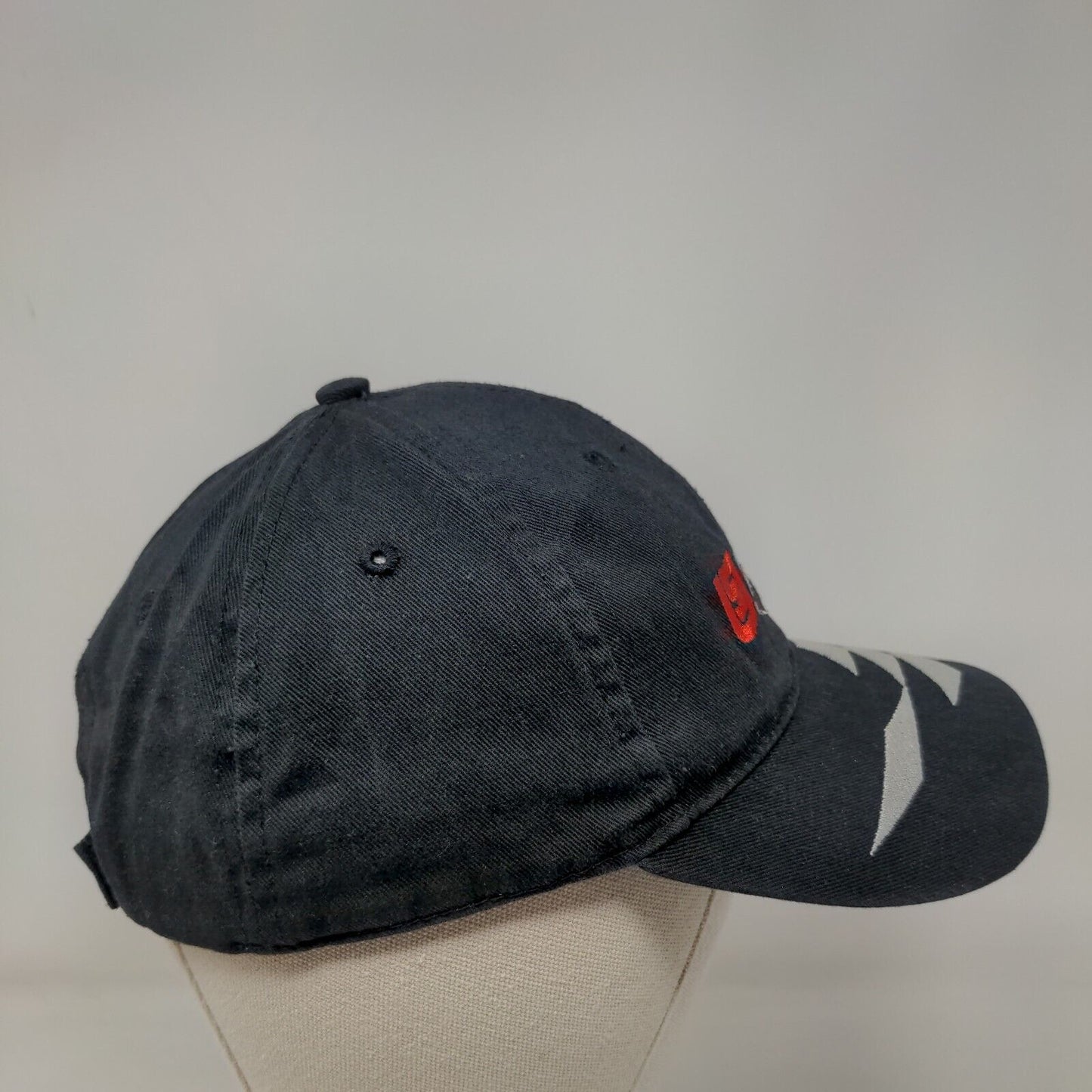 Auto Plus Strapback Hat Black One Size Adjustable Embroidered Head To Toe