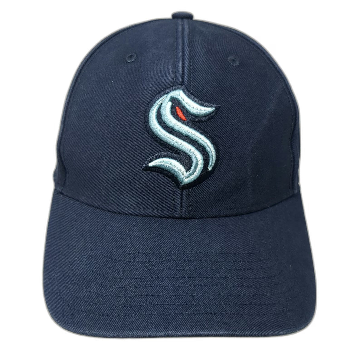 Seattle Kraken NHL 47 Brand Blue One Size Baseball Cap Slideback Cotton Logo Hat