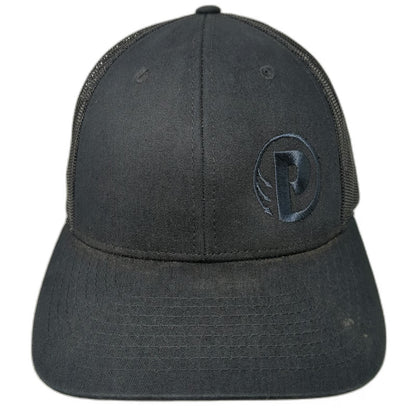 Richardson Trucker Hat Black L Power-Pole Tonal P Logo Mesh Snapback Baseball