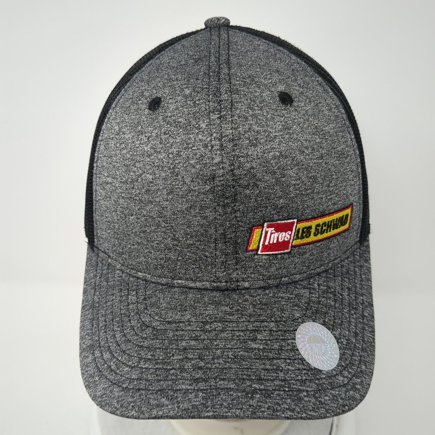 Les Schwab Tires Snapback Mesh Back Trucker Hat Gray One Size Colorblock