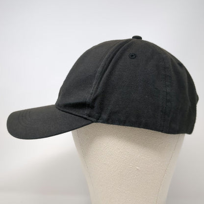 free press Baseball Cap Black One Size Strapback Solid Blank Hat Curved Brim