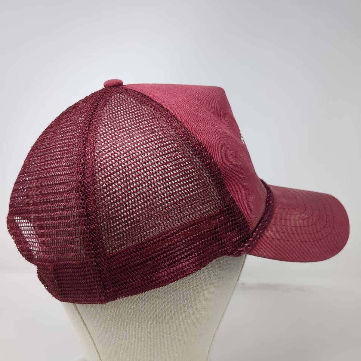 KC Trucker Hat Red One Size Snapback Mesh Rope Bob Franzen Pilot Car Service