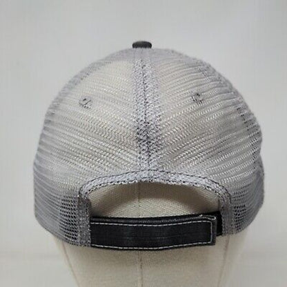 The Frigid Frog Men's Strapback Mesh Back Hat Gray OSFA Embroidered Logo