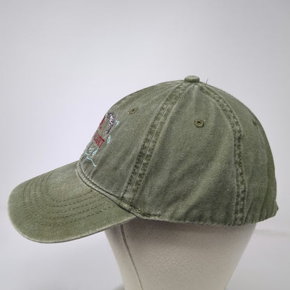 Green Baseball Cap One Size Guemes Island Resort Since 1947 Fish Embroidery Hat