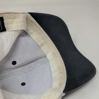 FRIENDS Slideback Trucker Hat Black OSFM Adjustable Embroidered Mesh Back