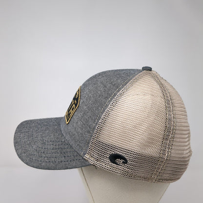 High Grade USA Costa Born On The Water Snapback Trucker Hat Gray OS Mesh Back