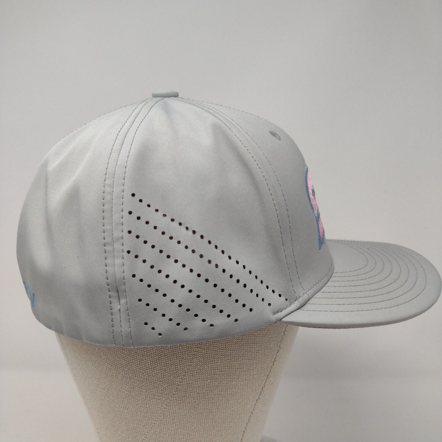 SCC The Crew Fitted Hat Gray L/XL Embroidered 47One 6 Panel Pacific Headwear