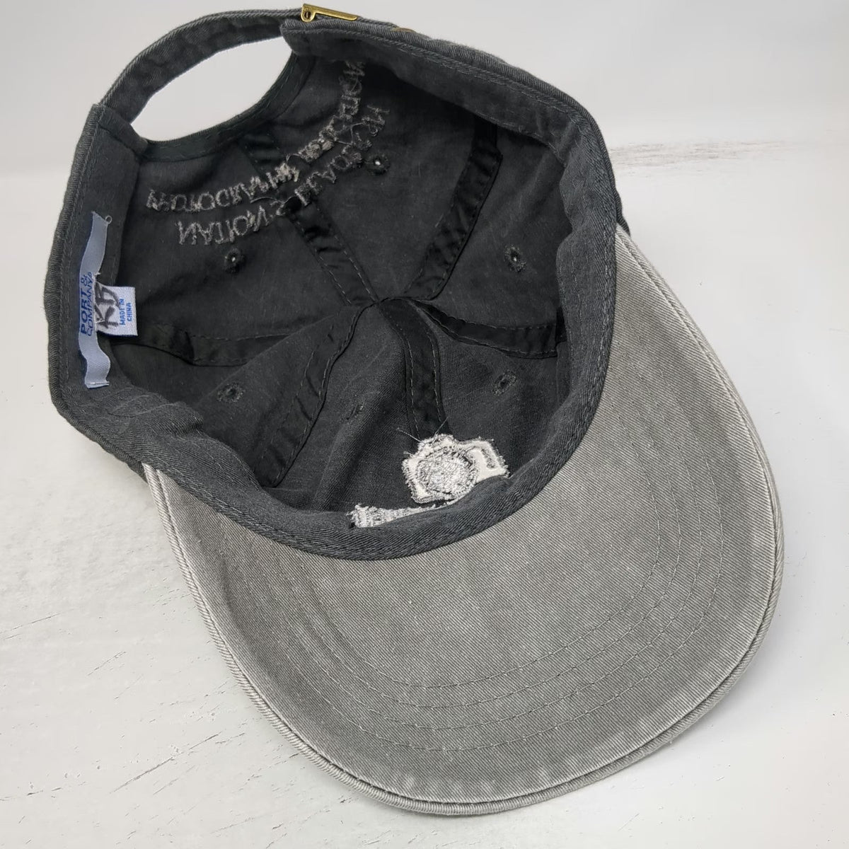 Port & Company Yellowstone Camera Store Gray One Size Baseball Cap Slideback Hat