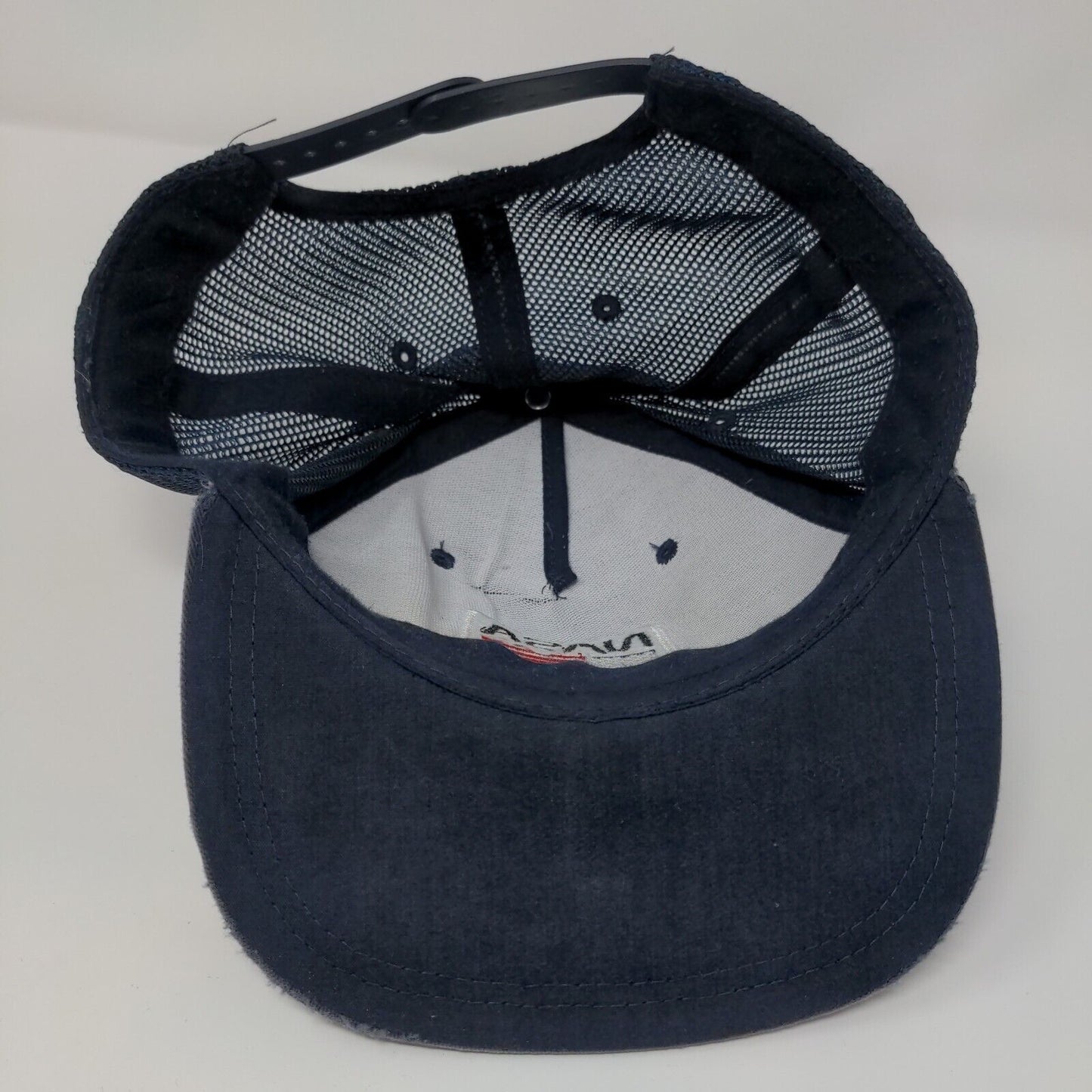 NASA Snapback Trucker Hat Blue OSFA Adjustable Embroidered Patriotic Mesh Back