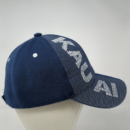 Kauai HI Strapback Hat Blue One Size Embroidered Island Crew Hawaii