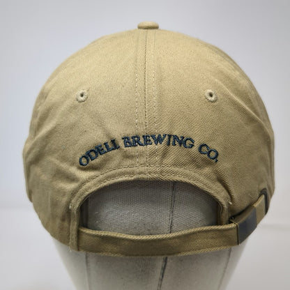 Odell Brewing Co Baseball Cap Brown OSFM Beer Toast Clinking Glasses Brewery Hat