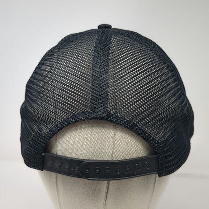 Sportcap Trucker Hat Black One Size Jeeps Alpine Wyoming Script Mesh Snapback