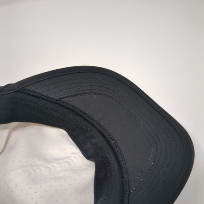 Nike Strapback Hat White One Size Black Trim Featherlight Dri-Fit