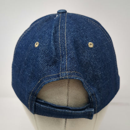Arizona AZ Blue Gold Denim Baseball Cap Hat One Size Adjustable Embroidery