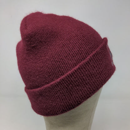 Unbranded Men's Knit Beanie Ski Cap Hat Red Embroidered D Warriors Logo