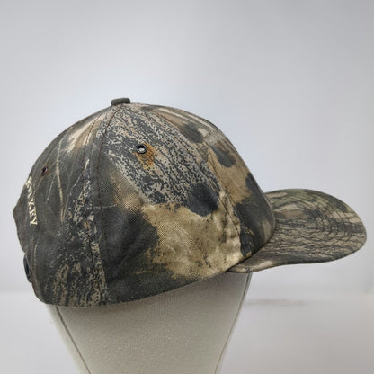 Key Snapback Green Camo Wolf Mountain Hunting Made in USA Hat Woods Vintage