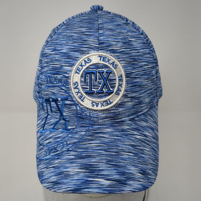 TX Texas Strapback Hat Blue One Size Adjustable Embroidered 6 Panel Robin Ruth