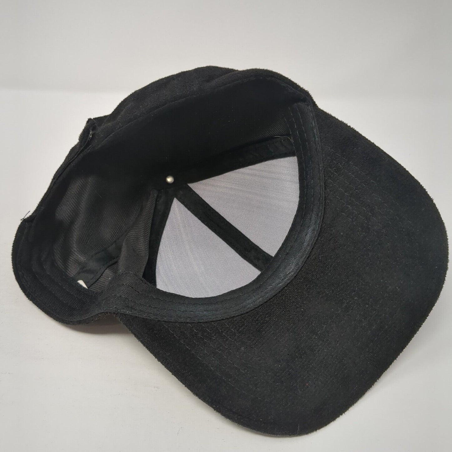 Unbranded Strapback Baseball Cap Black One Size Adjustable 6 Panel Blank