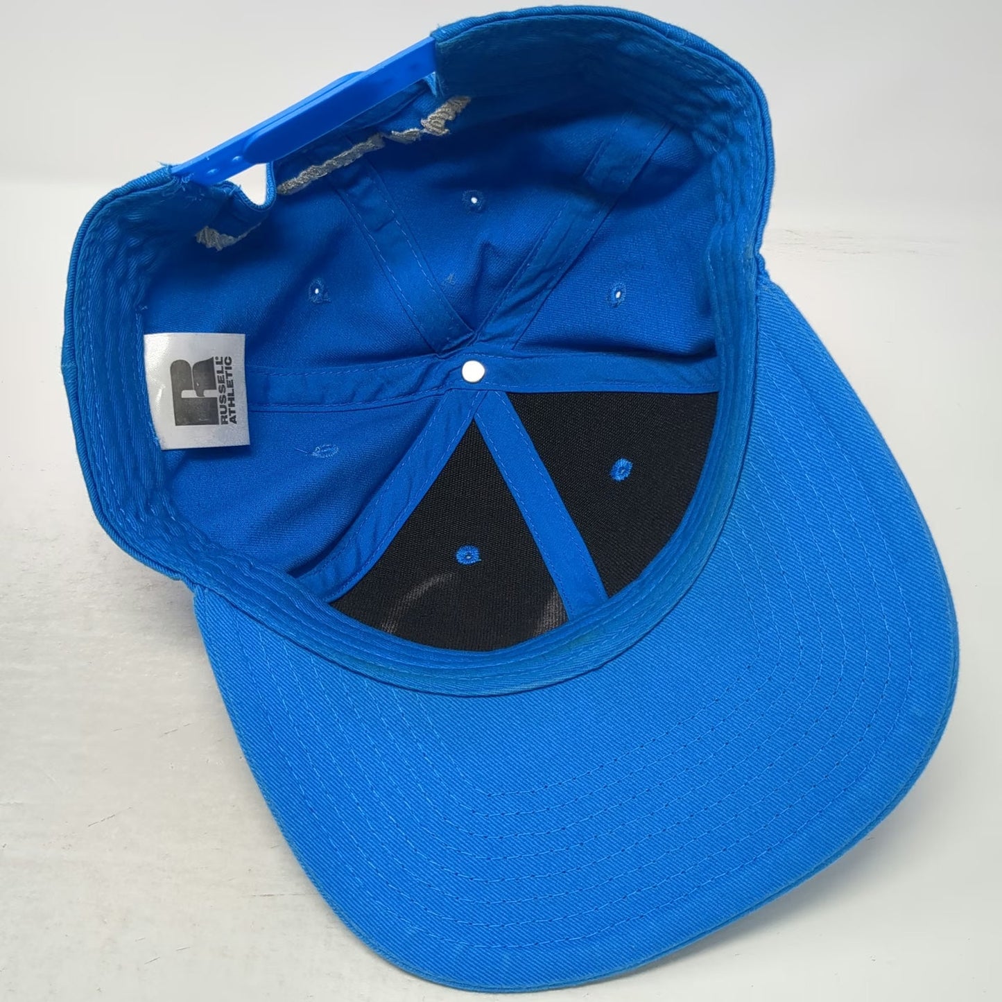 Russell Athletic Snapback Hat Blue One Size America's Top Teams Embroidered Cap
