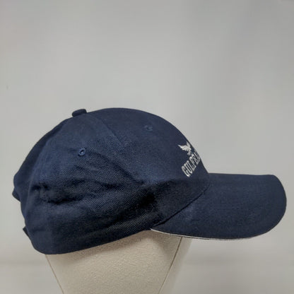 Gulf Eagle Supply Strapback Hat Blue OSFA Adjustable Embroidered Cameo