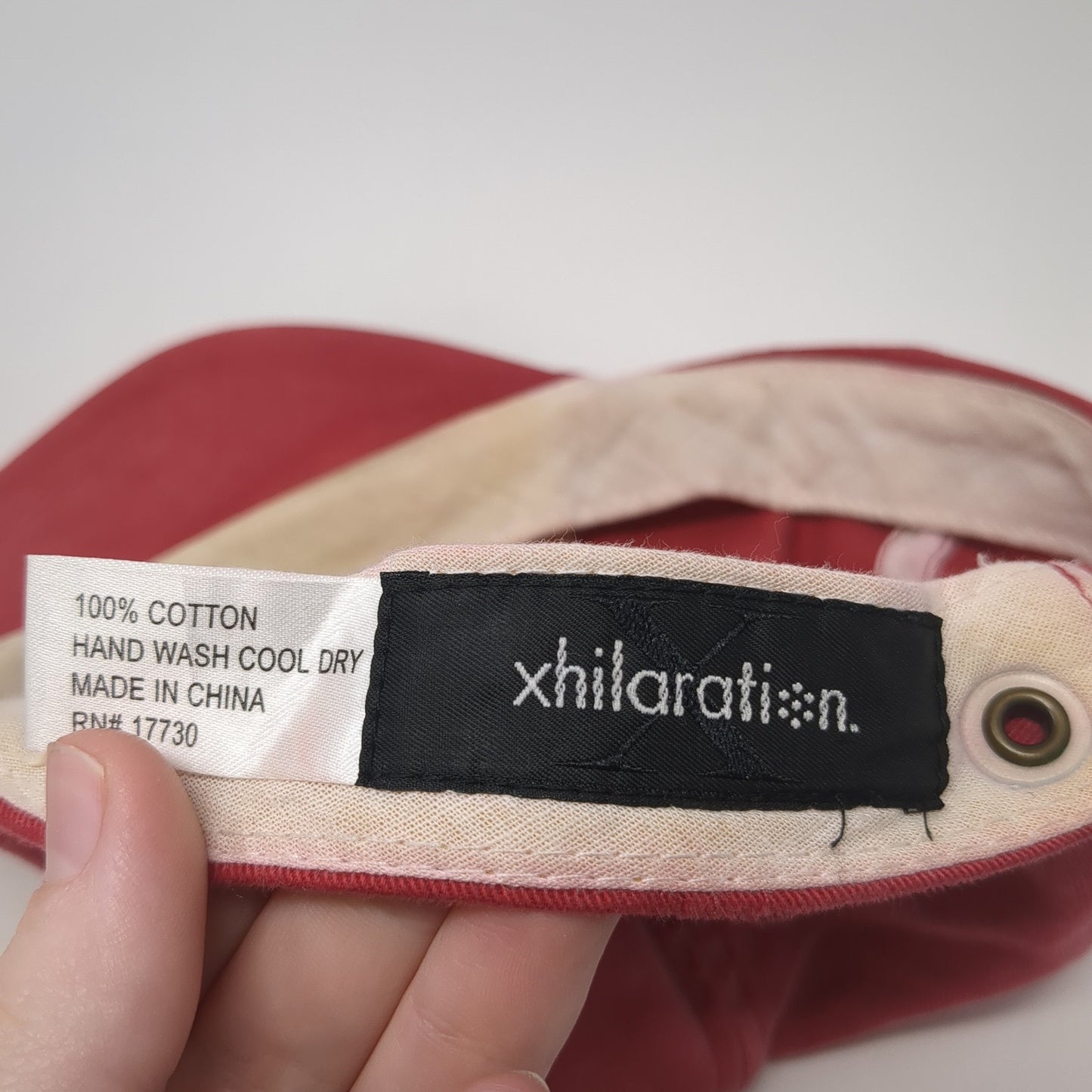 Star Patch Slideback Hat Red One Size Adjustable 6 Panel Xhilaration