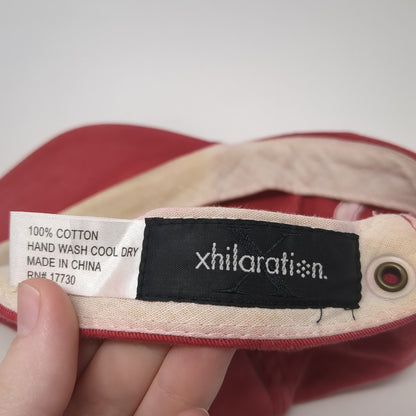 Star Patch Slideback Hat Red One Size Adjustable 6 Panel Xhilaration