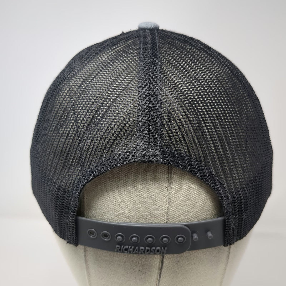 Richardson Trucker Hat Gray S Mesh Back Snapback Golf Embroidered Logo Curved
