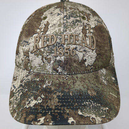 RedHead Snapback Brown Strata Camo Hat US Flag Embroidered One Size Hunting Gear