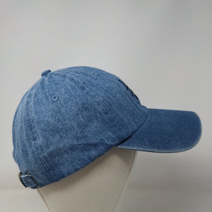 Babe Eyelashes Slideback Denim Hat Blue OSFA Embroidered Newhattan