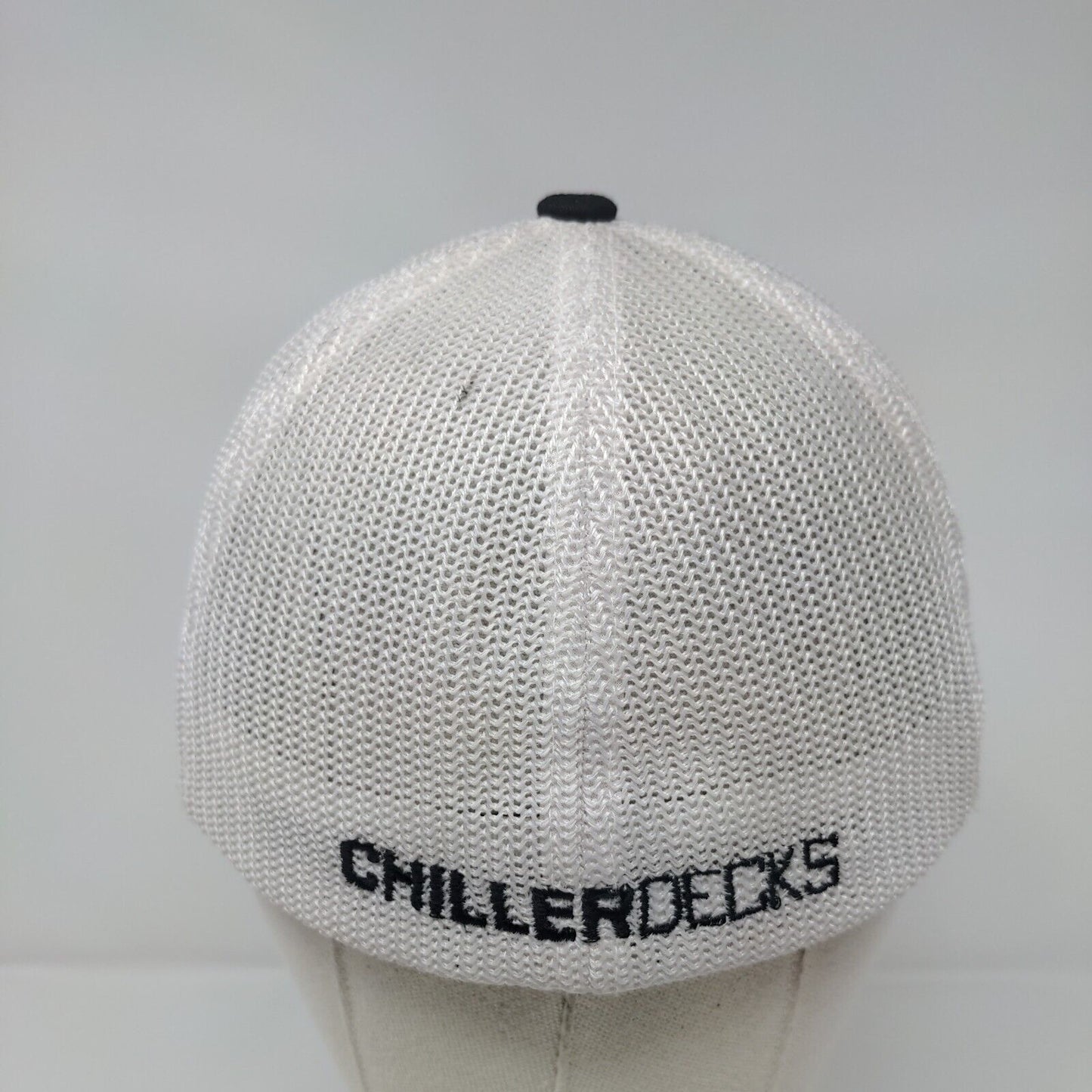 Chiller Decks Fitted Trucker Hat Black One Size Flexfit Mesh Back Yupoong
