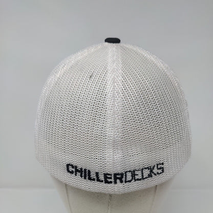 Chiller Decks Fitted Trucker Hat Black One Size Flexfit Mesh Back Yupoong