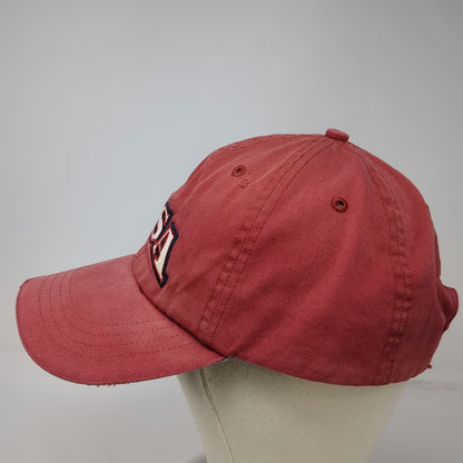 Sonoma Baseball Cap Red One Size USA Stars Strapback Cotton Distressed Hat