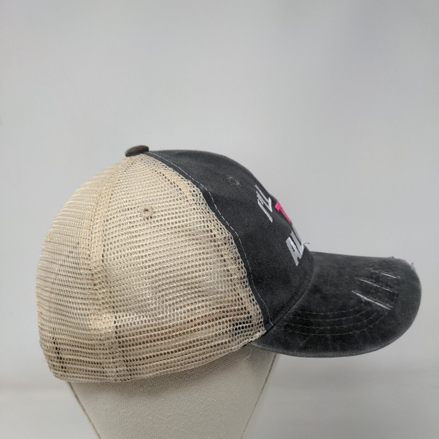 I'll Bring The Alcohol Snapback Trucker Hat Gray OSFM Adjustable Mesh Back
