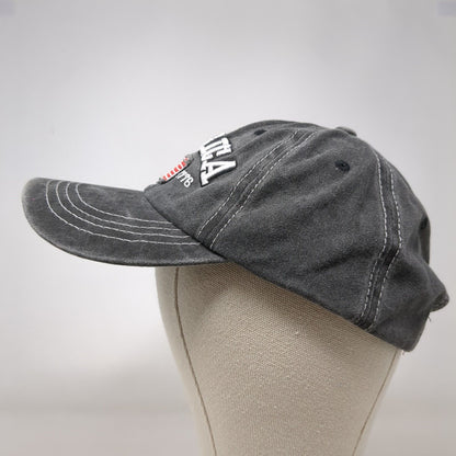 America USA Flag Slideback Hat Gray OSFA Adjustable Embroidered