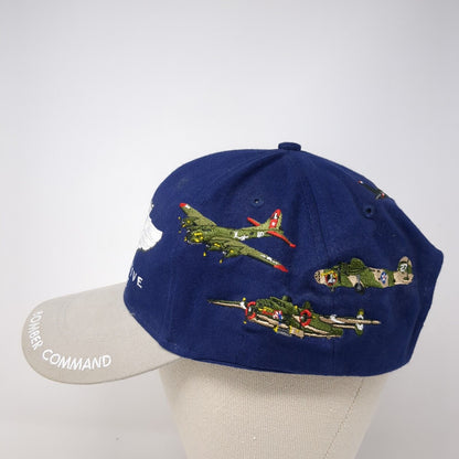 Commemorative Air Force Strapback Hat Blue One Size Bomber Command