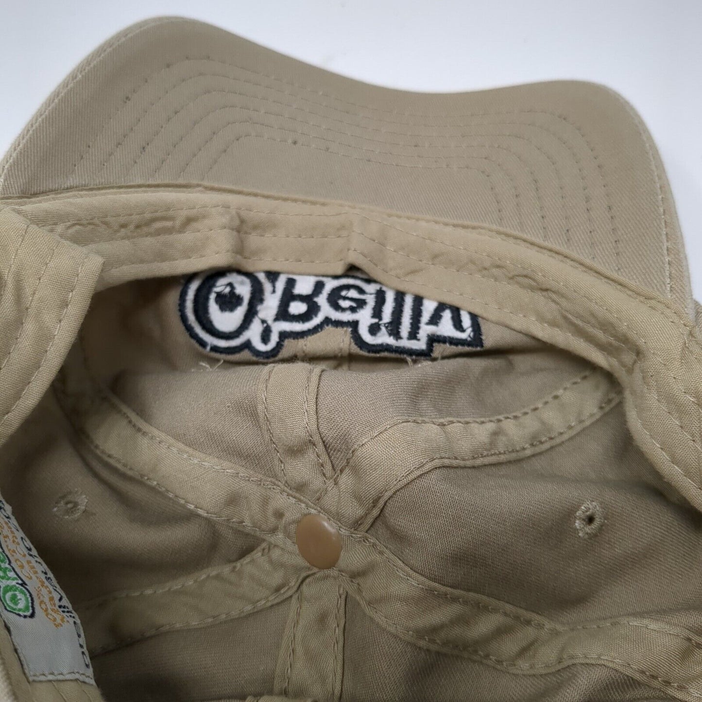 O'Reilly Auto Parts Strapback Hat Tan One Size Adjustable 6 Panel Solid