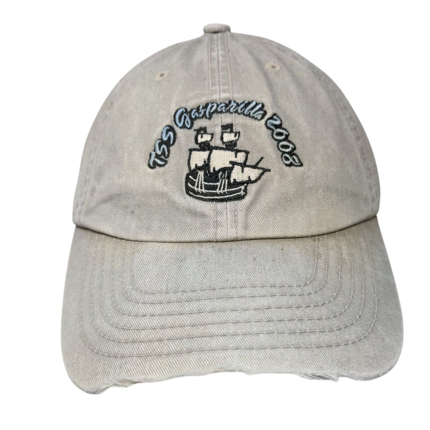 TSS Gasparilla 2008 Strapback Hat Tan OSFA Lexus Of Tampa Bay Hit Wear
