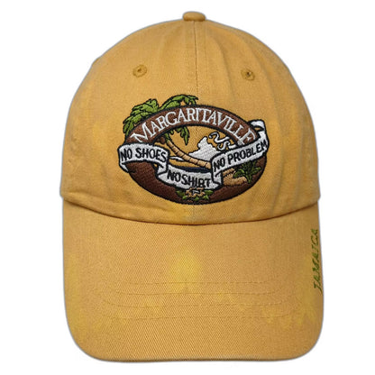 Margaritaville Yellow Baseball Cap One Size Jamaica Embroidered Adjustable Hat