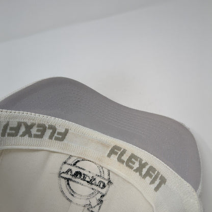 Volvo Fitted Hat White One Size Lightweight Embroidered Flexfit Yupoong