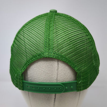 John Deere Trucker Hat Green One Size Mesh Snapback Embroidered Logo Farming