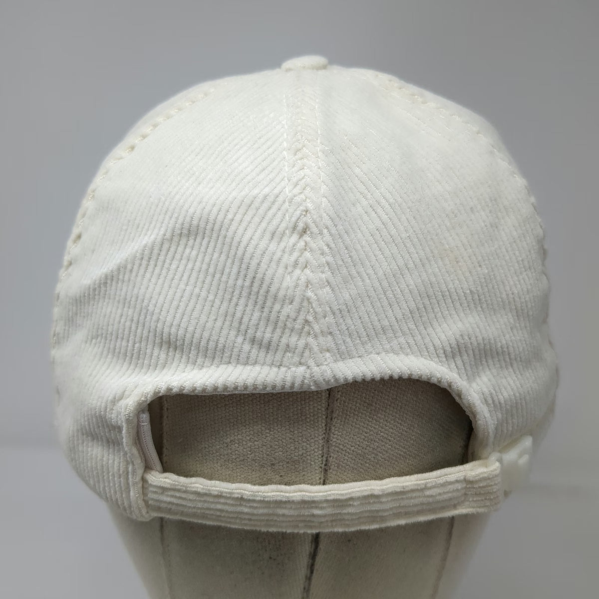 Utah Utes NCAA Trucker White Red OS Rope Corduroy Interlocking U Hat Strapback