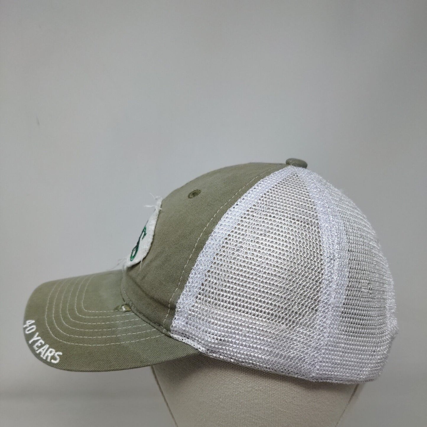 QGS Development Snapback Mesh Back Trucker Hat Green One Size 6 Panel