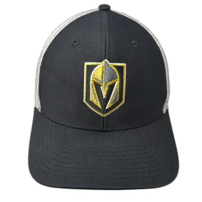 '47 Vegas Golden Knights NHL Trucker Hat Black White Gold Gray One Size Snapback