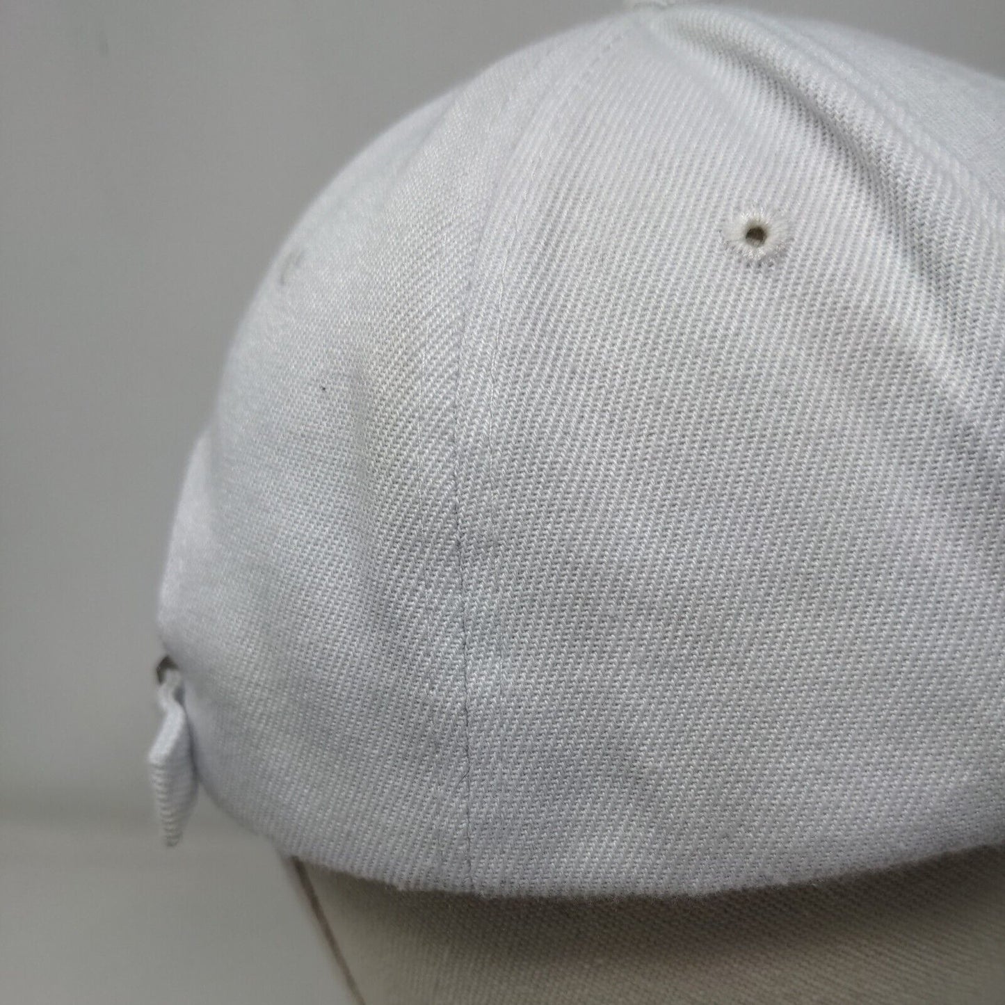 Letter A Slideback Hat White One Size Embroidered Oh Whale 6 Panel