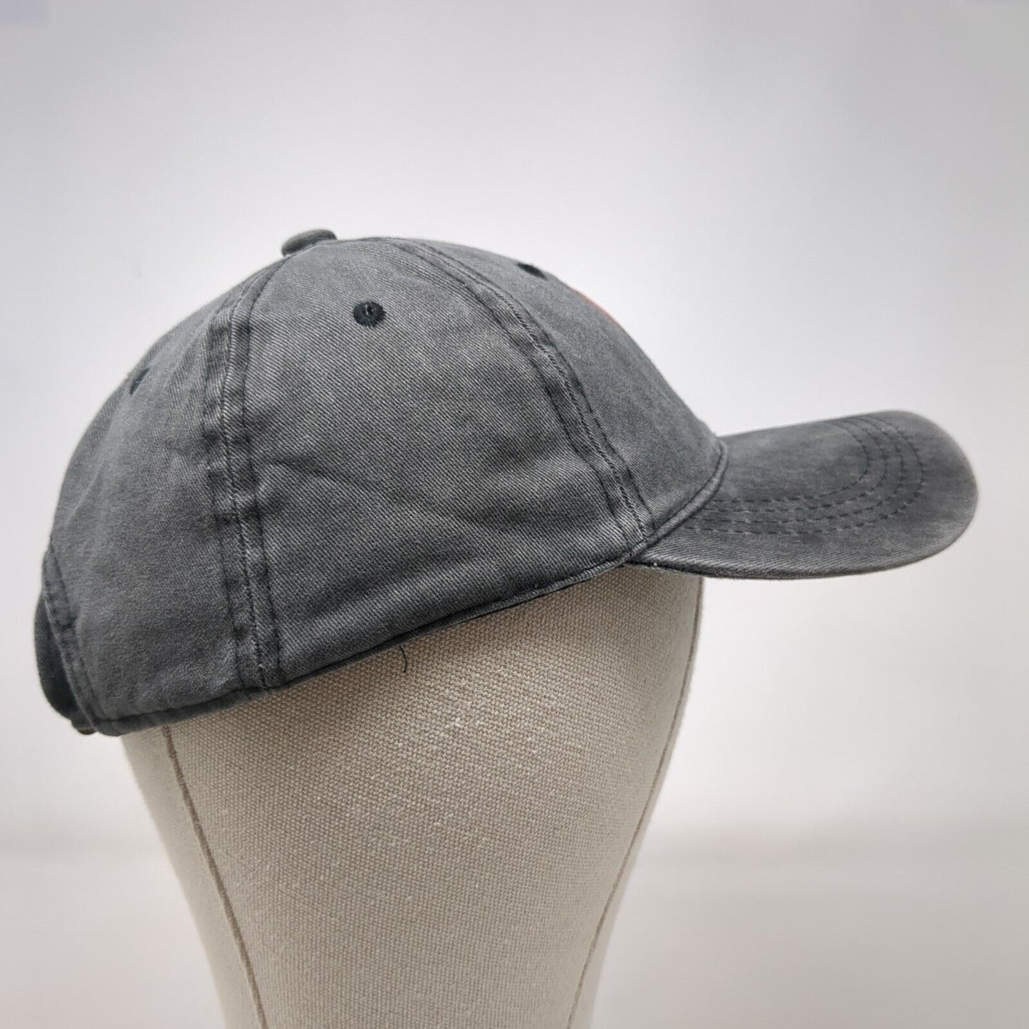 Greyhound Slideback Hat Gray OSFA Adjustable 6 Panel Vent Holes