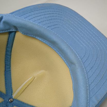 San Sun Trucker Hat Blue White Snapback Tupperware Jerome Idaho Logo Vintage