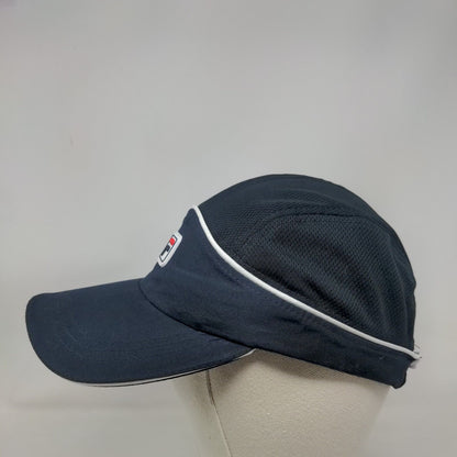 FILA Fitted Running Cap Blue One Size Embroidered Breathable Polyester