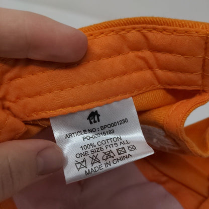 Lieferando Slideback Hat Orange OSFA Solid Adjustable Embroidered
