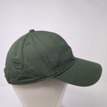 Unbranded Strapback Hat Green One Size Adjustable Solid Blank Outdoor